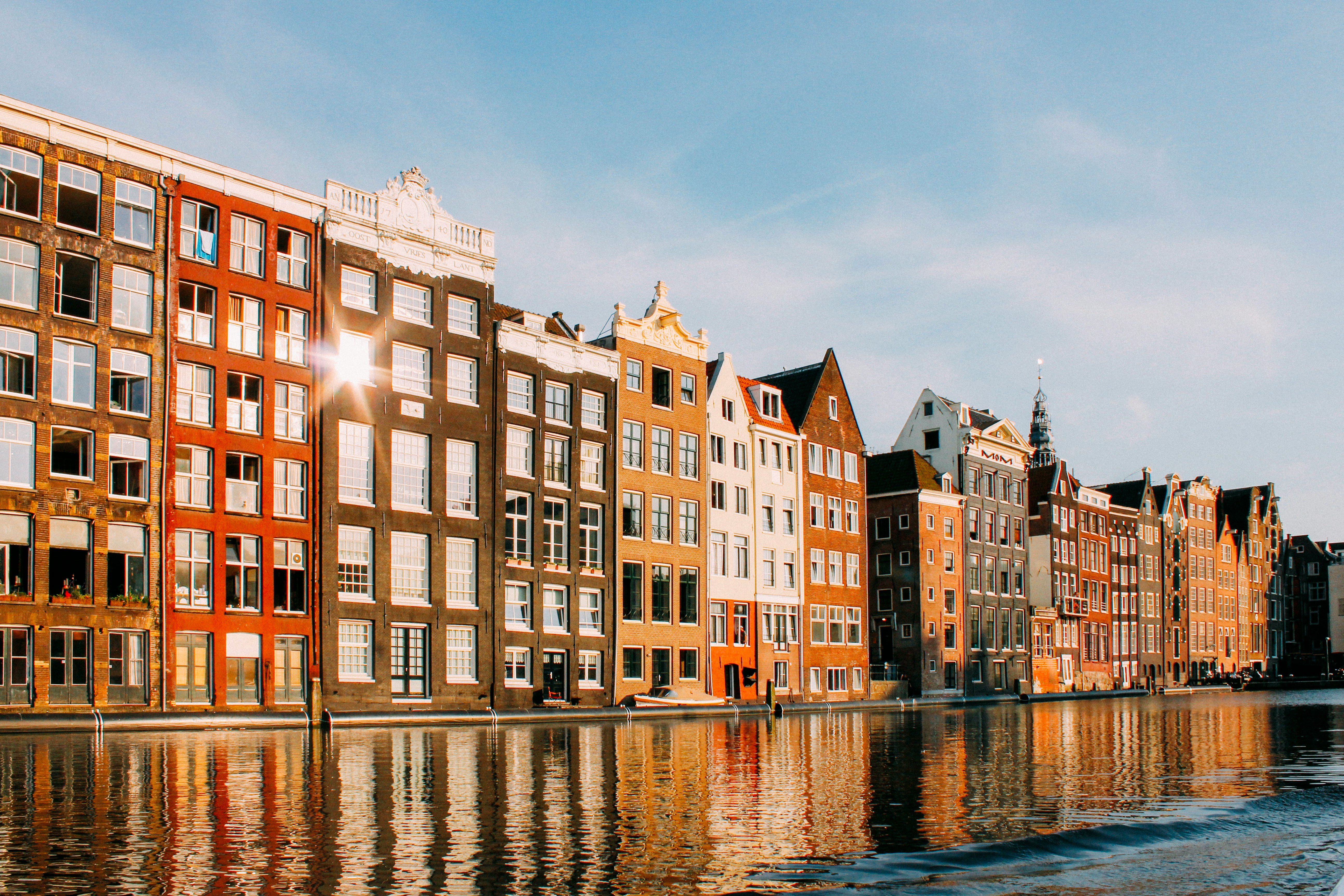 Casas de canal en Ámsterdam